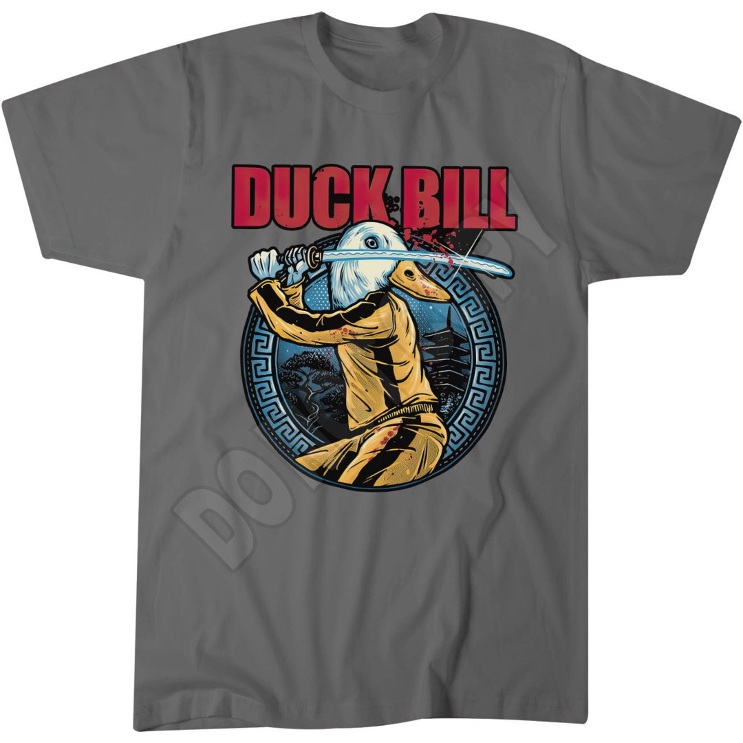 Duck Bill T-Shirt, Retro Anime Style Tee, Gift for Anime Fans