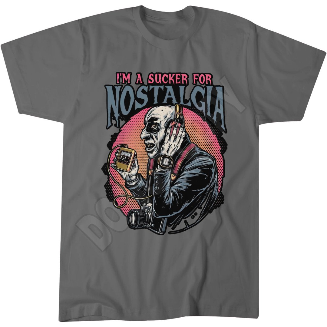 Nostalgic Vampire T-Shirt, Gothic Horror Tee, Gift for Horror Fans