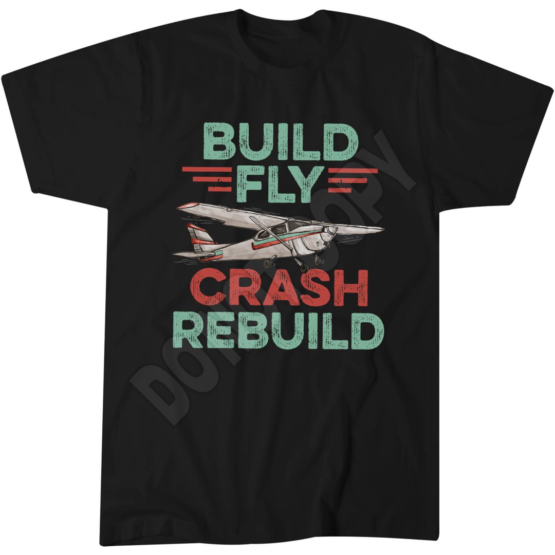 RC Plane Remote Controlled Model T-Shirt, Vintage Aviation Style