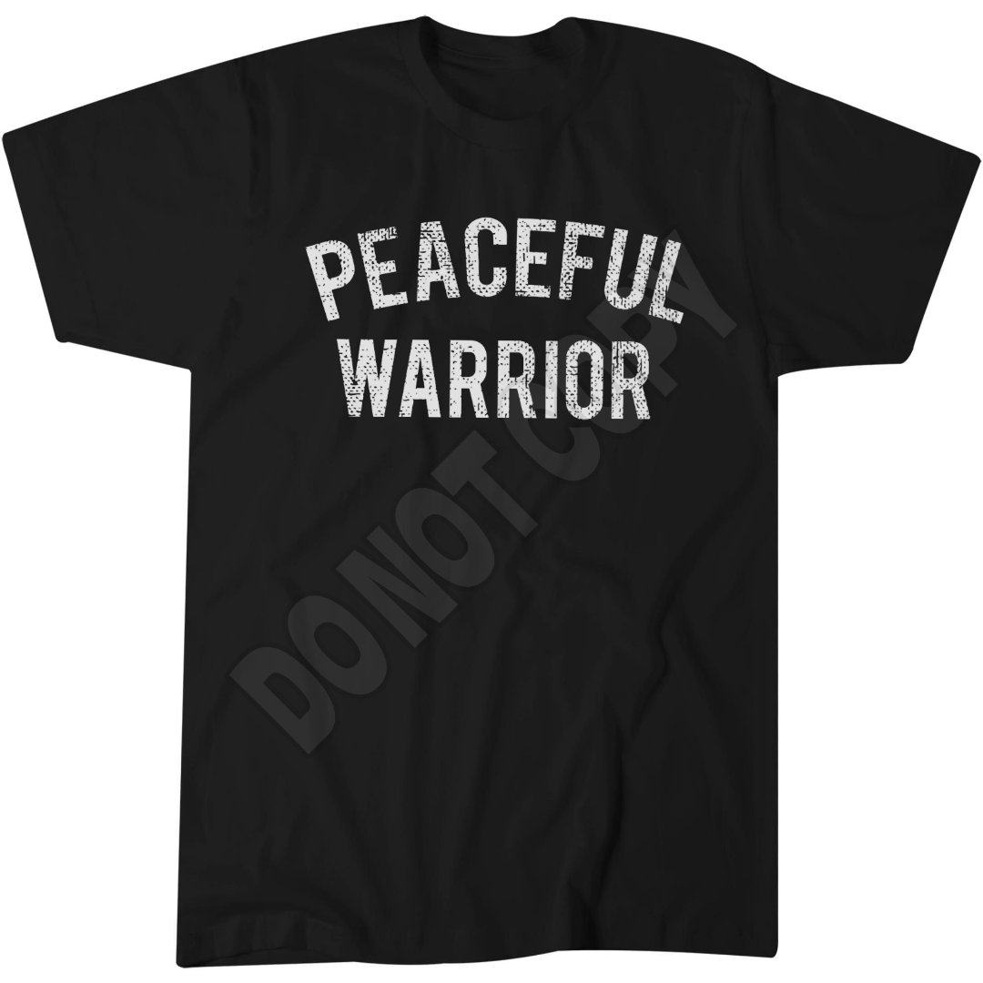 Peaceful Warrior T-Shirt, Vintage Distressed Yoga, Retro Yoga Apparel