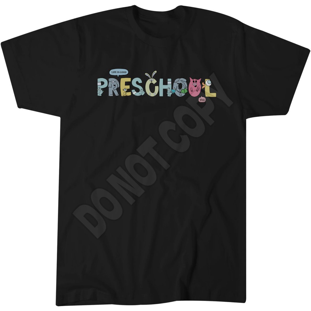Preschool Elephant T-Shirt, Back To School Reading, Kids Apparel