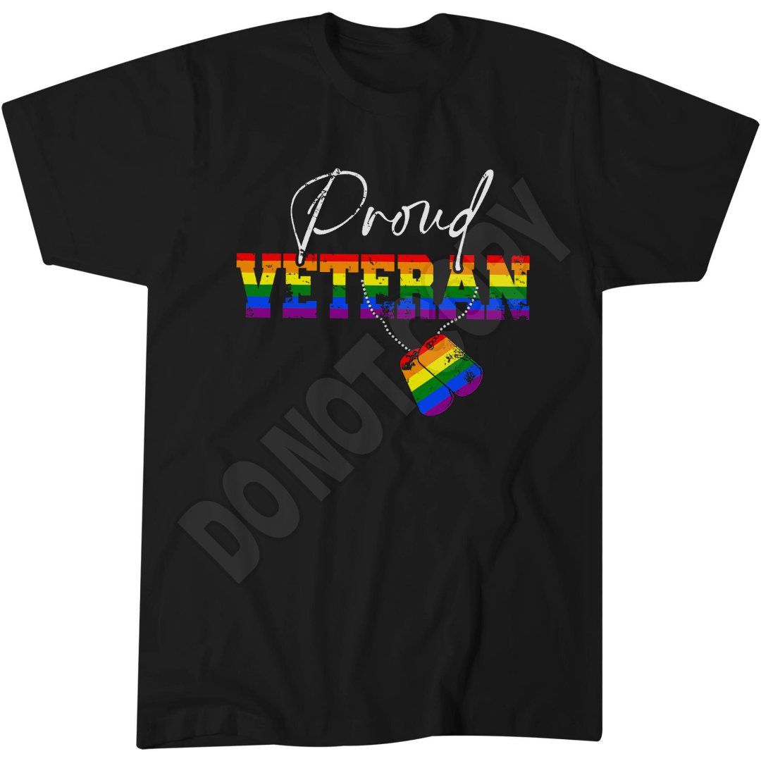 Proud Veteran LGBT Pride T-Shirt, Matching Gay Pride