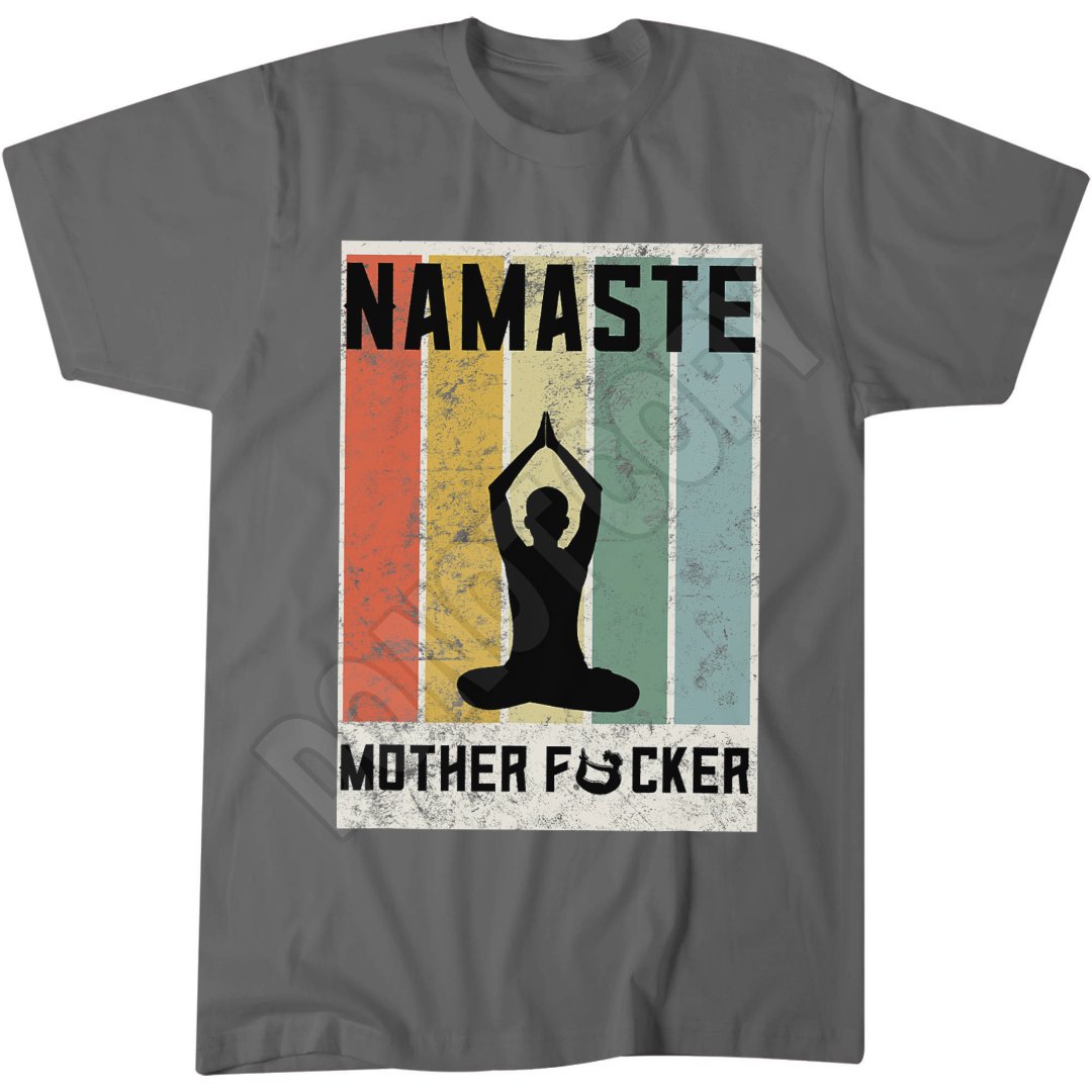 Retro Yoga Lovers Gift Ideas Namaste Mother F Tee
