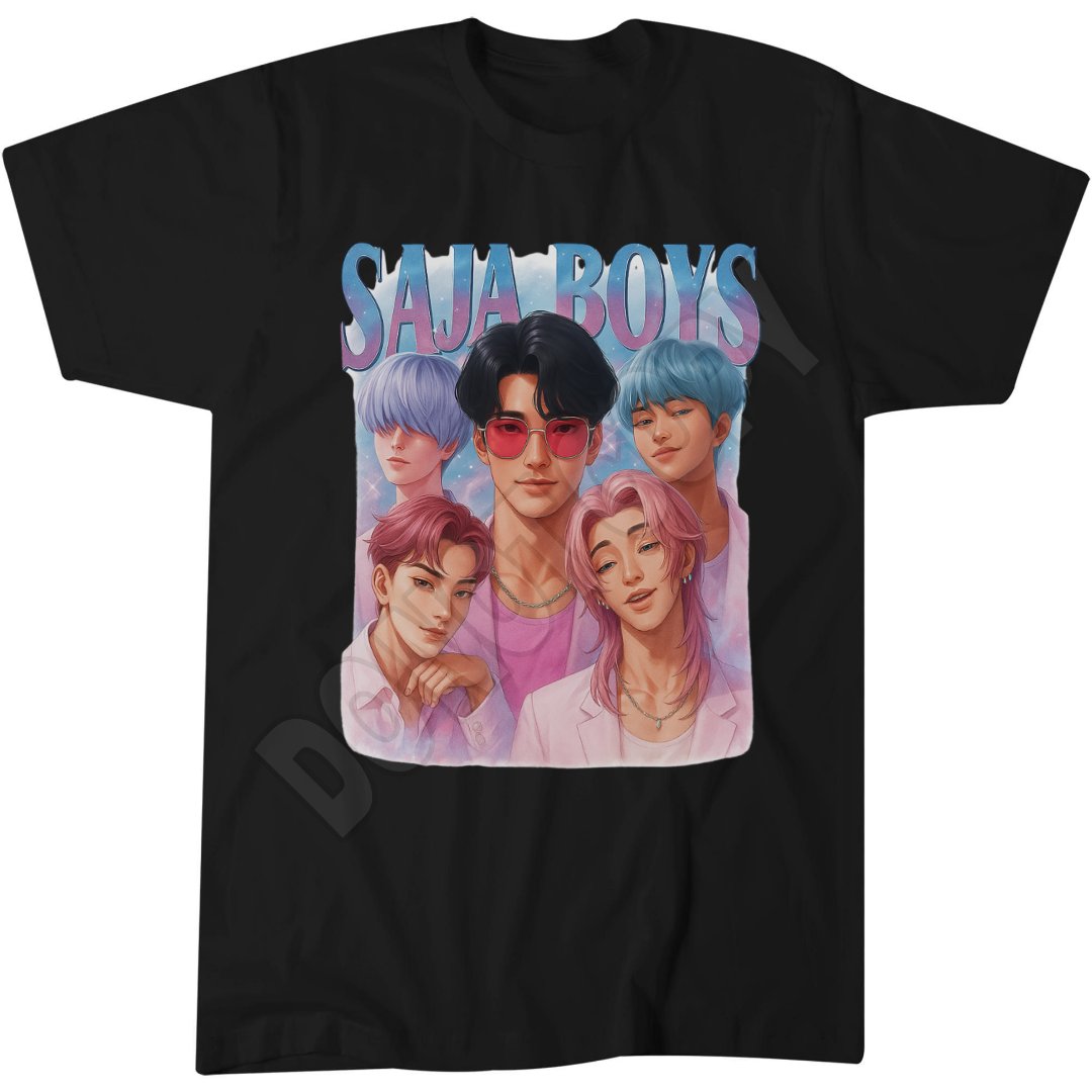 Saja Boys K-Pop Demon T-Shirt, K-Pop Fashion, Music Lover Style