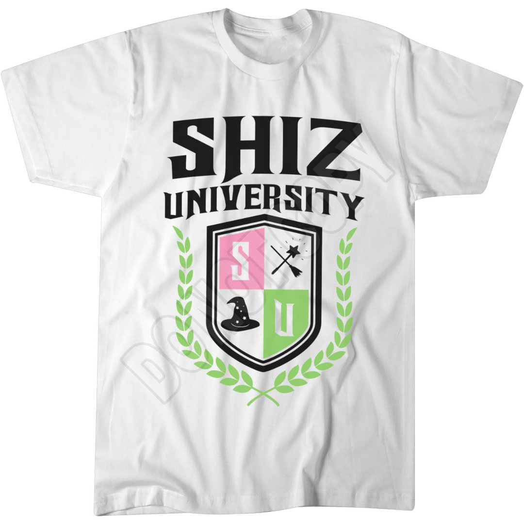 Shiz University Magic School T-Shirt, Fantasy Wizard Style