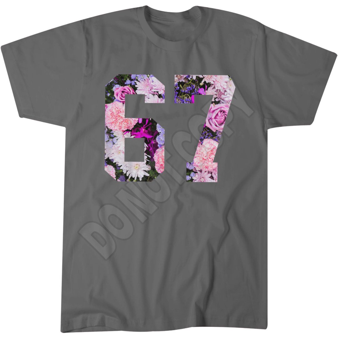Six Seven Flower Shirt, Funny Number Font Tee, Popular Trending Meme 6