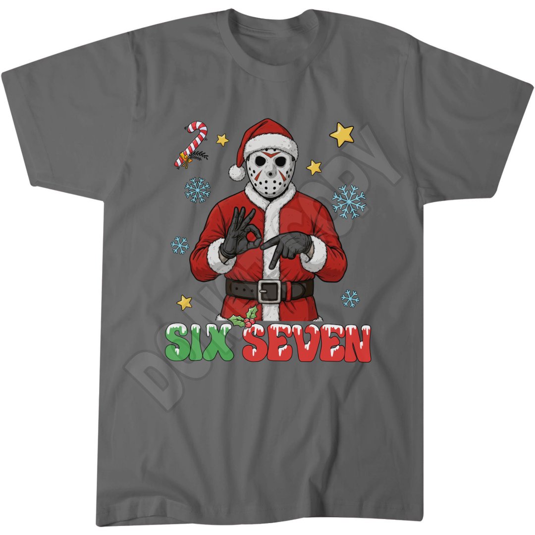 Six Seven Funny Top, Christmas 6 7 Joke Shirt, Halloween Popular Meme T-Shirt