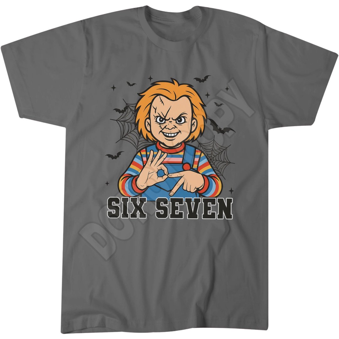 Six Seven Funny Top, Scary Halloween Tee, 6 7 Joke Shirt, Popular Meme T-Shirt