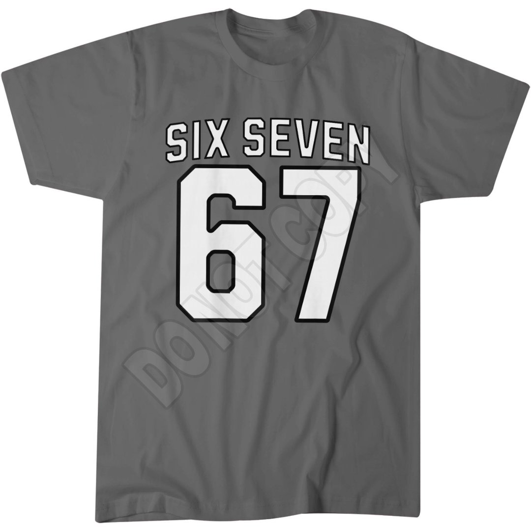 Six Seven Shirt, 67 Funny Number Tee, Popular Trending Meme Kids T-Shirt