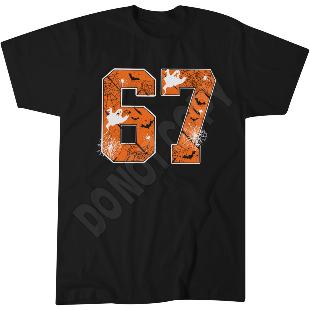 Six Seven Top, Spooky 6 7 Joke Shirt, Halloween Popular Kids Meme T-Shirt