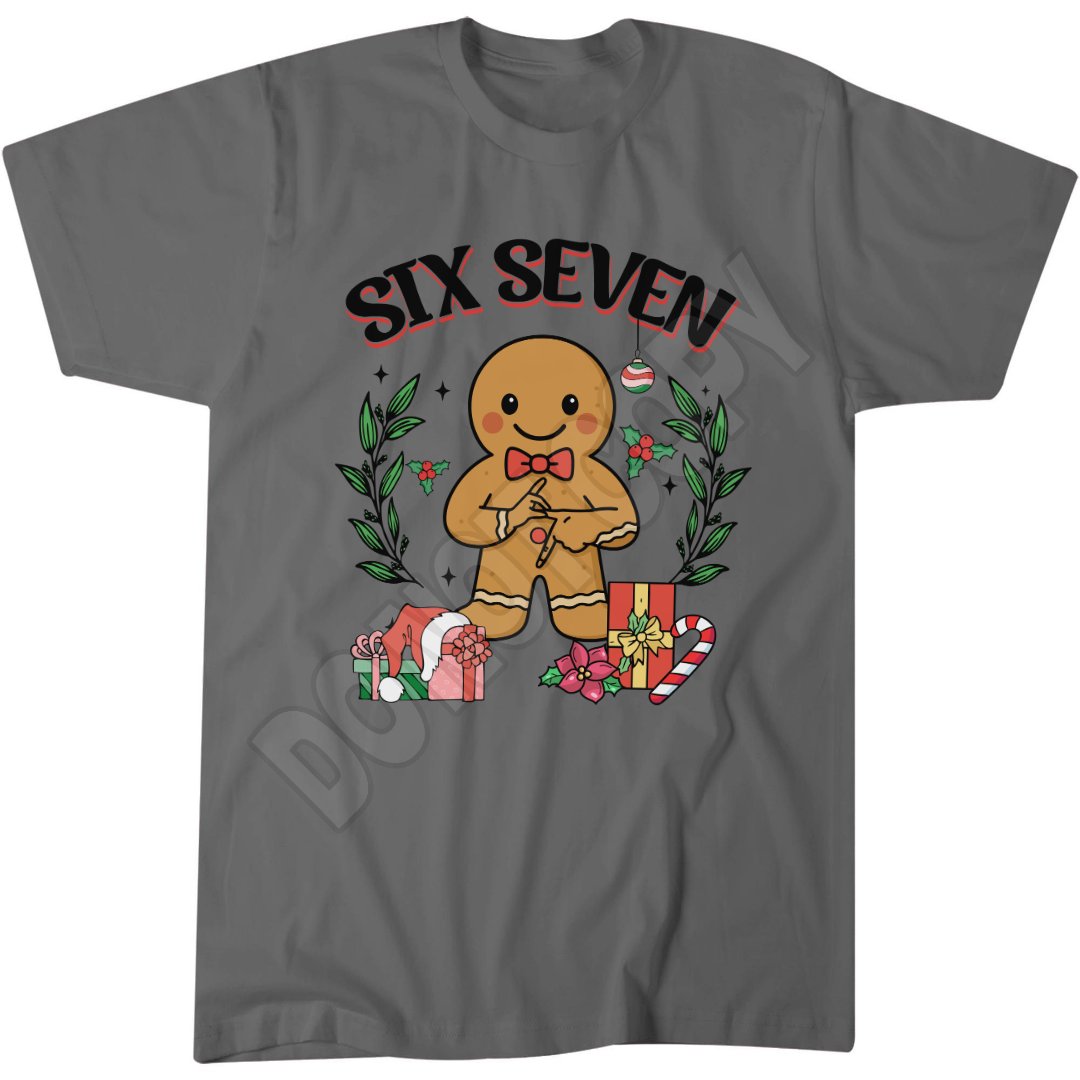 Six Seven Xmas Shirt, 6 7 Christmas Jumper, Kids  Popular Meme T-Shirt