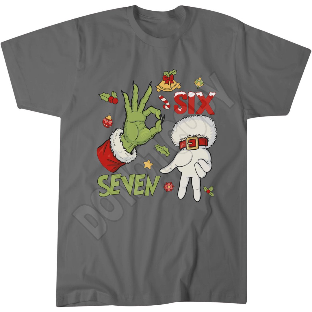 Six Seven Xmas Shirt, Festive 6 7 Christmas Jumper, Kids Popular Meme T-Shirt