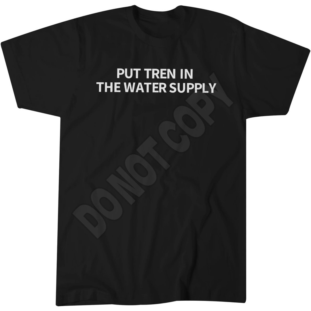 Trendy Water Supply T-Shirt, Retro Typography, 2025 Apparel