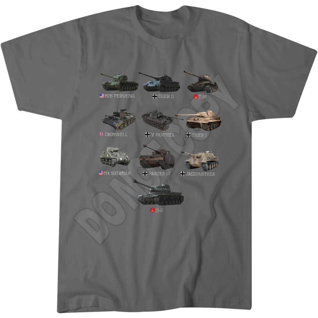 World War II Tank T-Shirt, Military History, American Enthusiast