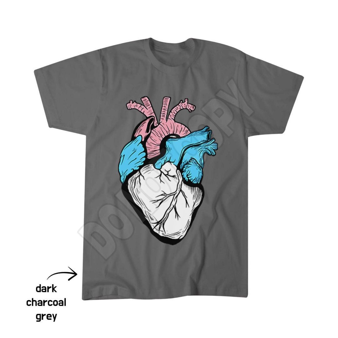 Trans Pride LGBTQ Retro Transexual Heart T-Shirt