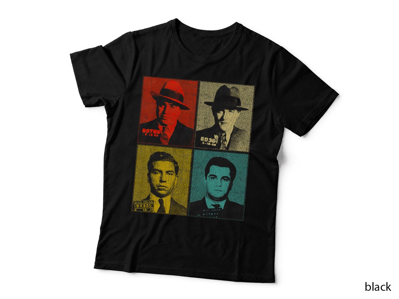 American Gangsters Mafia Mugshots T-Shirt, Crime Bosses Mobster Gift Hoodie