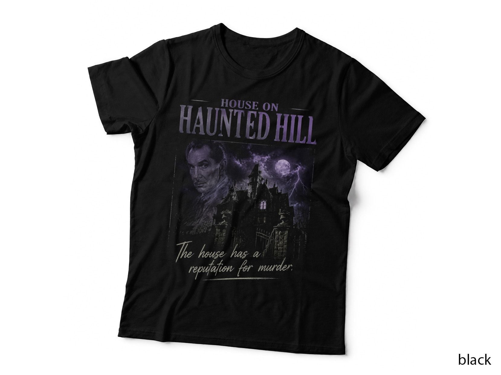 Amityville Horror House T-Shirt, Vintage Haunted Ghost Movie Halftone Hoodie