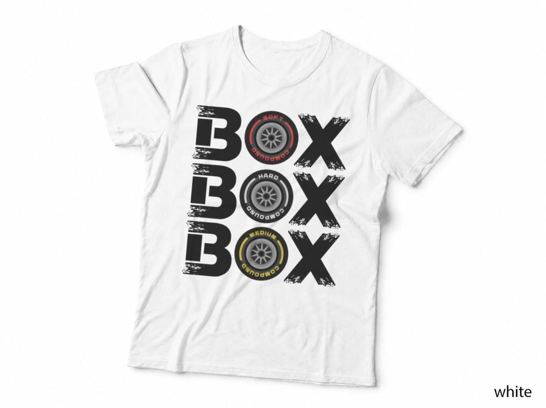 Box Box Box T-Shirt, F1 Tyre Compound Pit Stop Motorsport Racing Hoodie