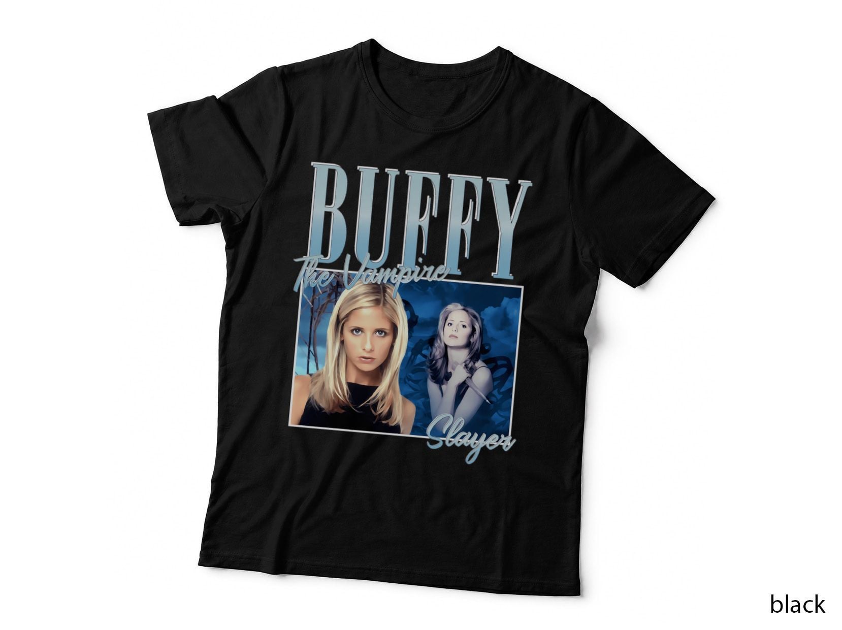Buffy The Vampire Slayer T-Shirt, 90s Cult TV Vampire Horror Gothic Hoodie