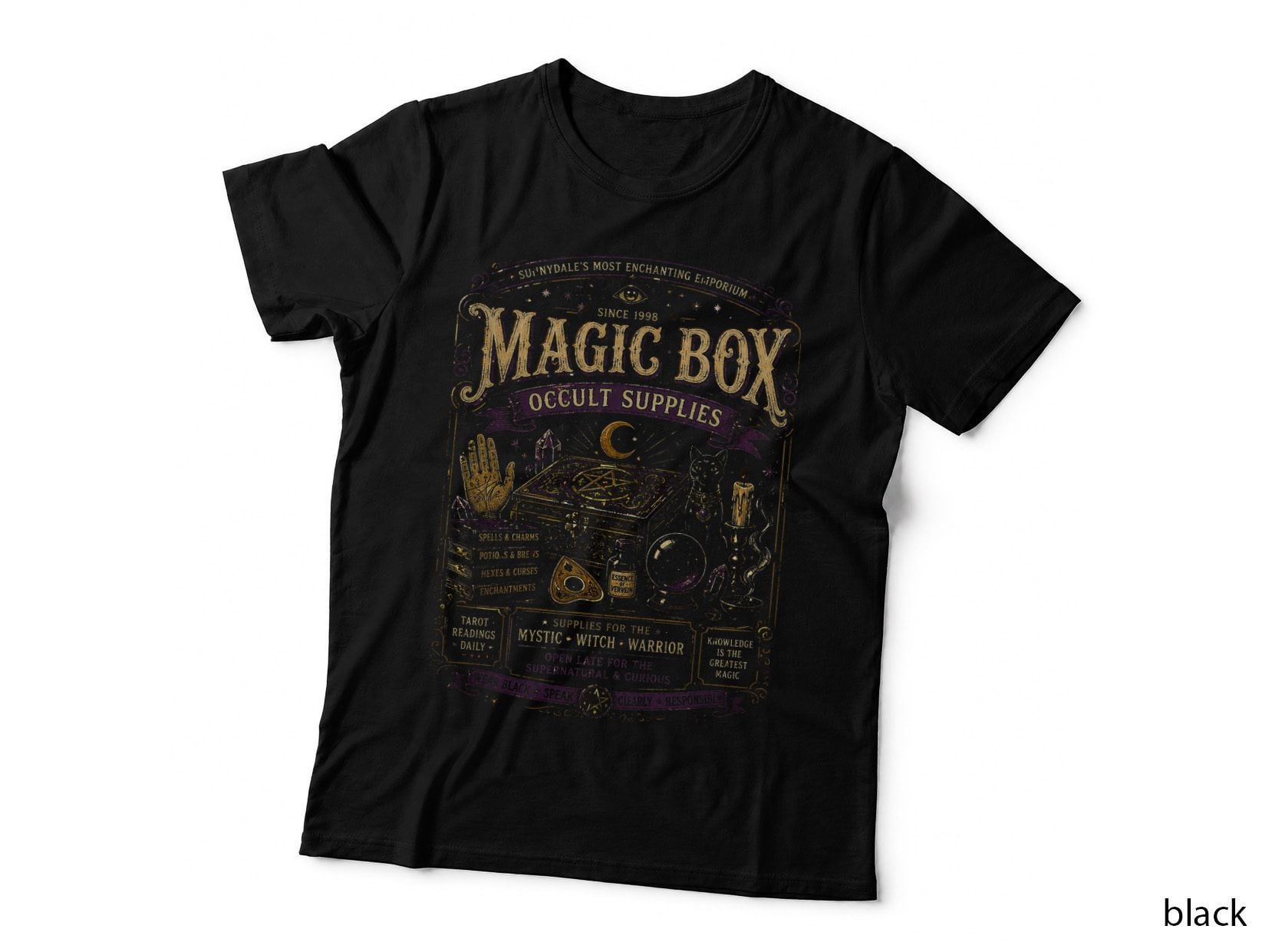 Buffy the Vampire Slayer Magic Box Occult Supplies Vintage Halftone Hoodie