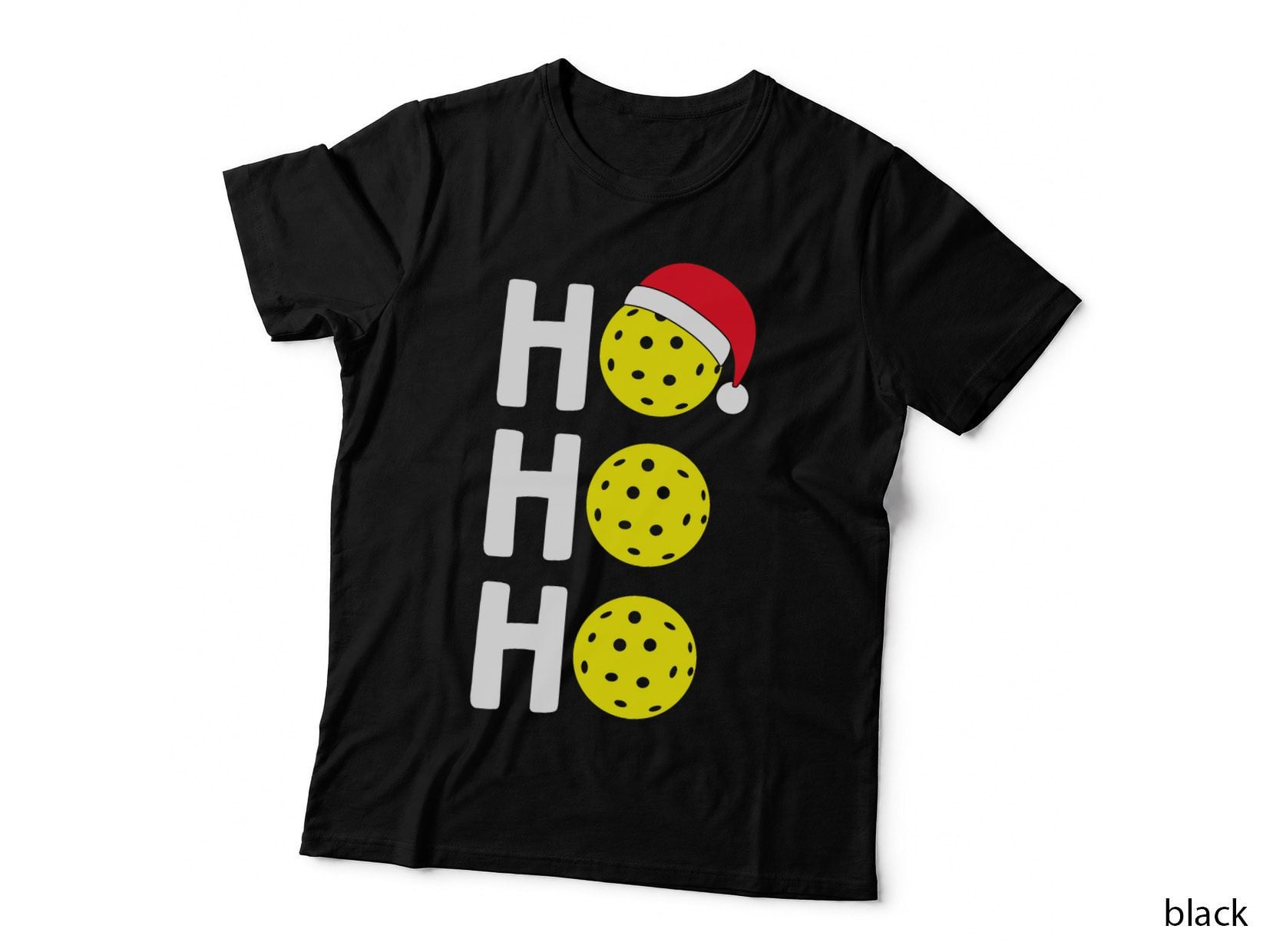 Christmas Pickleball T-Shirt, Santa Hat Xmas Festive Sports Hoodie, Sweatshirt