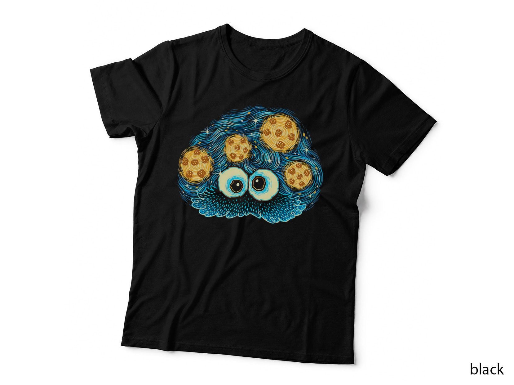 Cookies in the Starry Night Sky Monster T-Shirt, Vintage Astronomy Hoodie