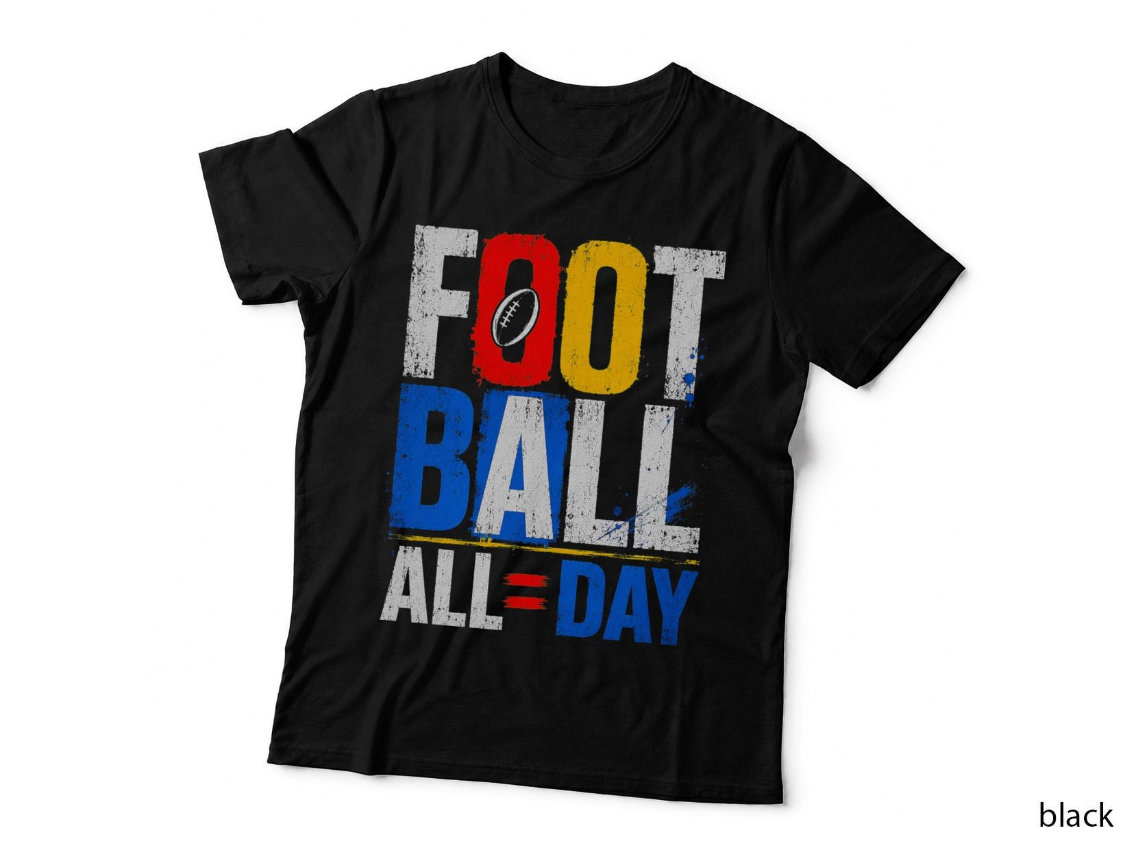 Football All Day Rugby Sports Streetwear Halftone T-Shirt, Vintage Hoodie