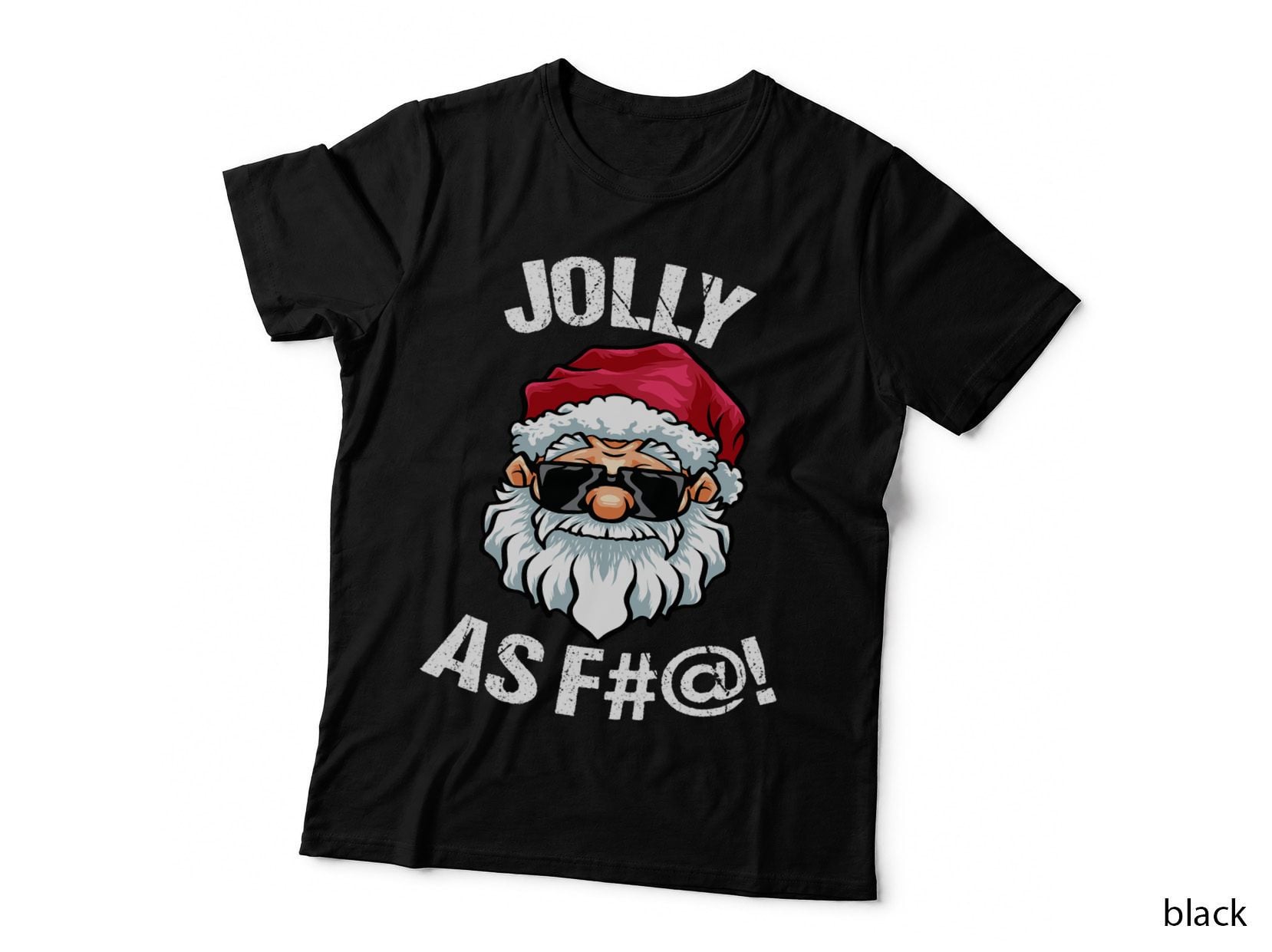 Funny Offensive Christmas Jolly As Fuck T-Shirt, Xmas Humor Festive Hoodie