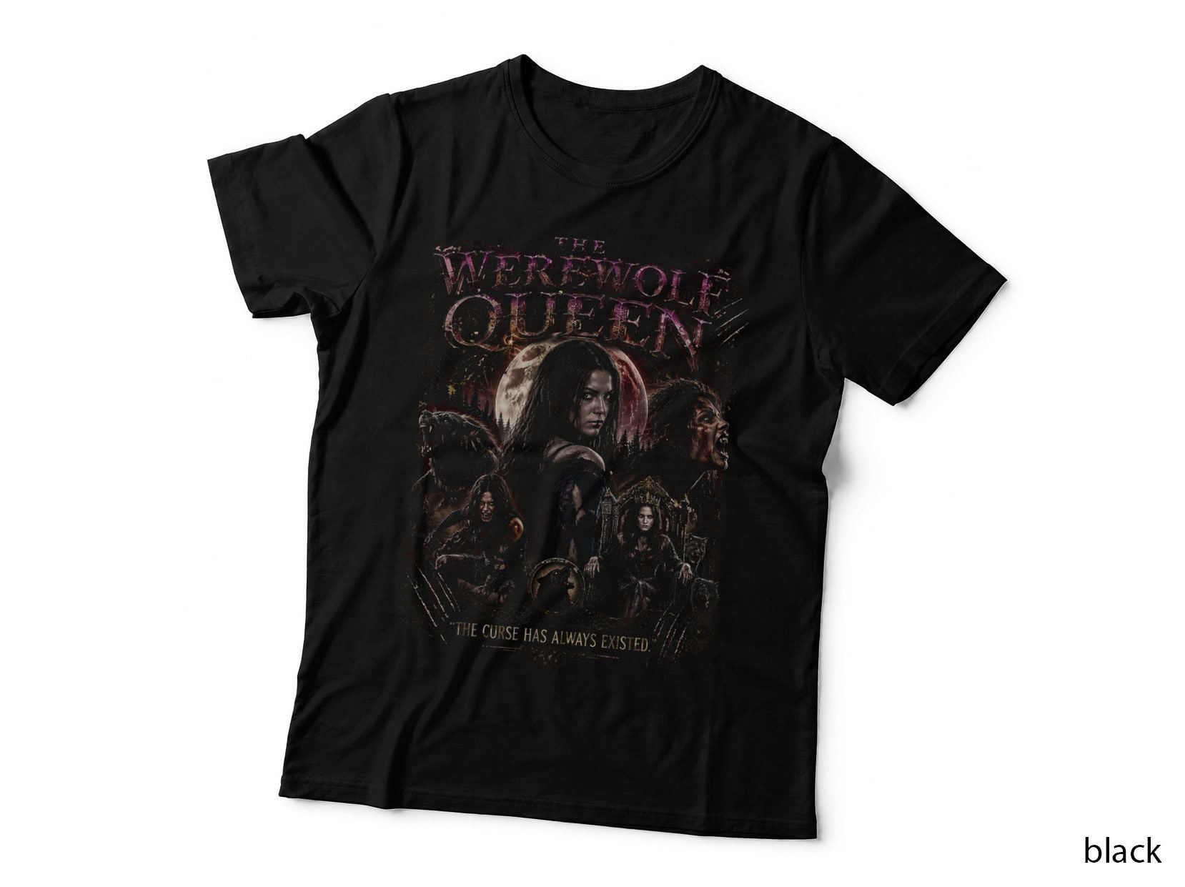 Ginger Snaps Werewolf T-Shirt, Gothic Vintage Cult Horror Halftone Hoodie