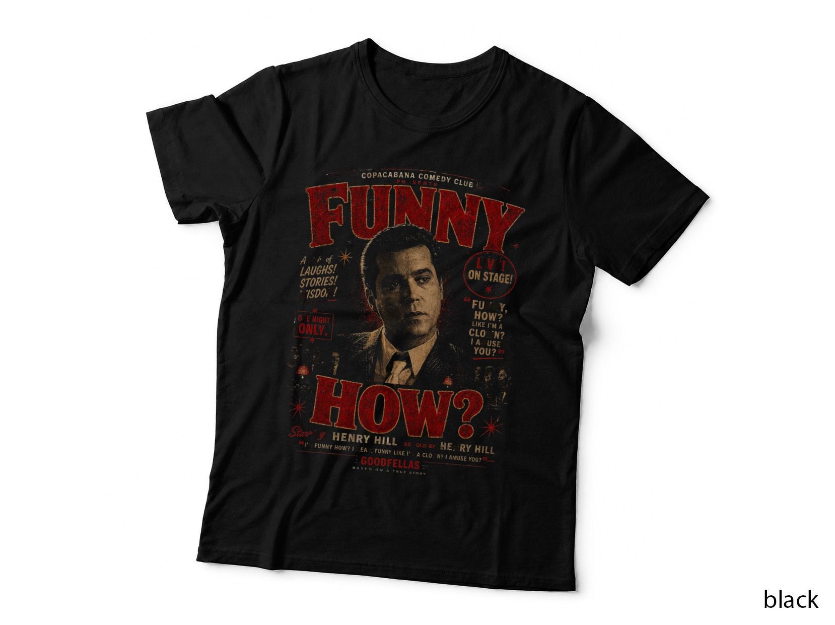 Goodfellas Funny How Quote T-Shirt, Vintage Mafia Gangster Halftone Hoodie
