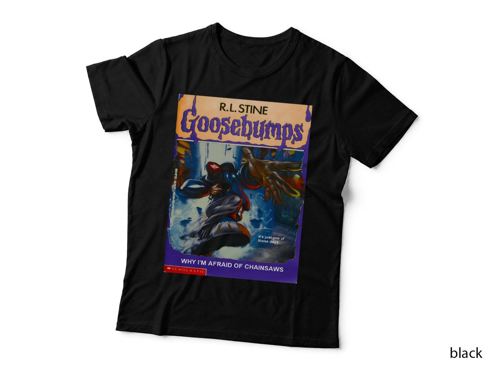 Goosebumps Why I'm Afraid Of Chainsaws T-Shirt, Horror Book Cover Hoodie