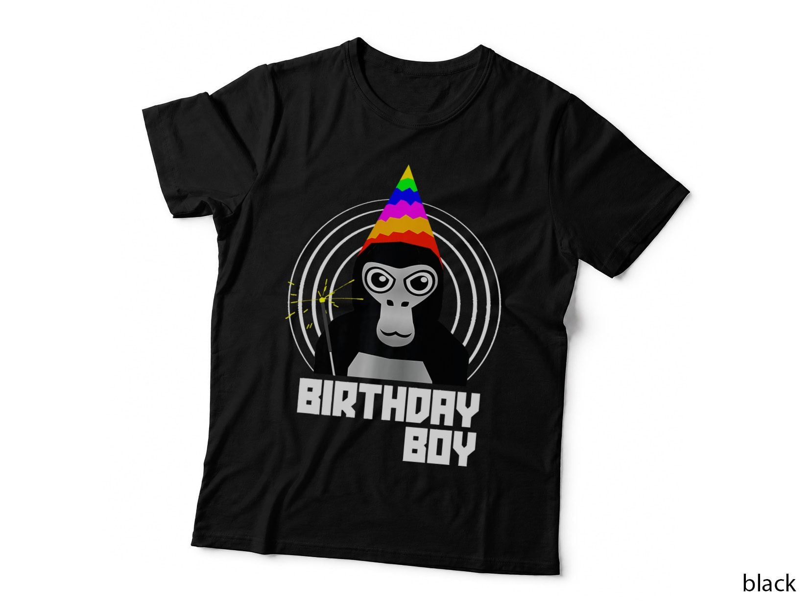 Gorilla Tag Birthday Boy VR Gamer T-Shirt, Kids Teen Virtual Reality Hoodie