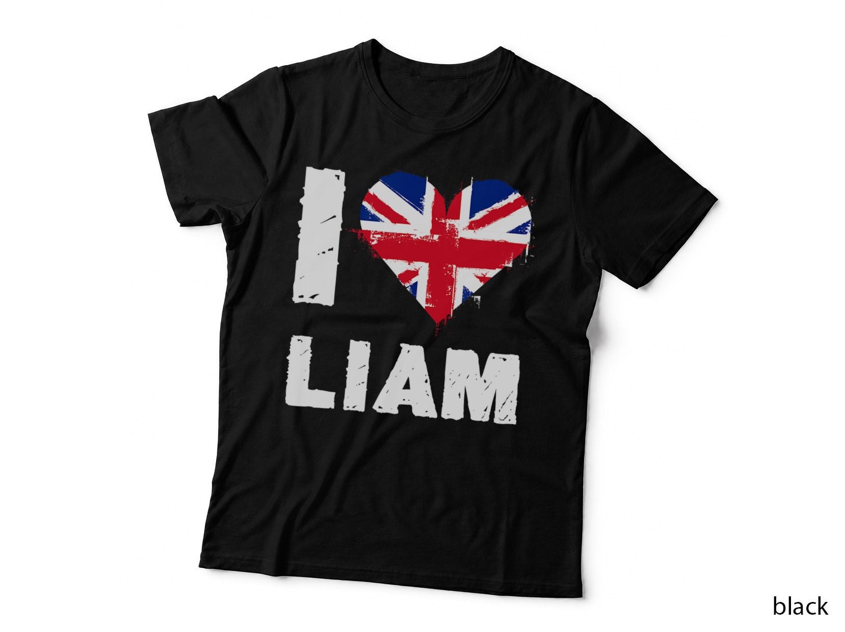 I Love Liam T-Shirt, Personalised Name Birthday Gift Hoodie, Sweatshirt