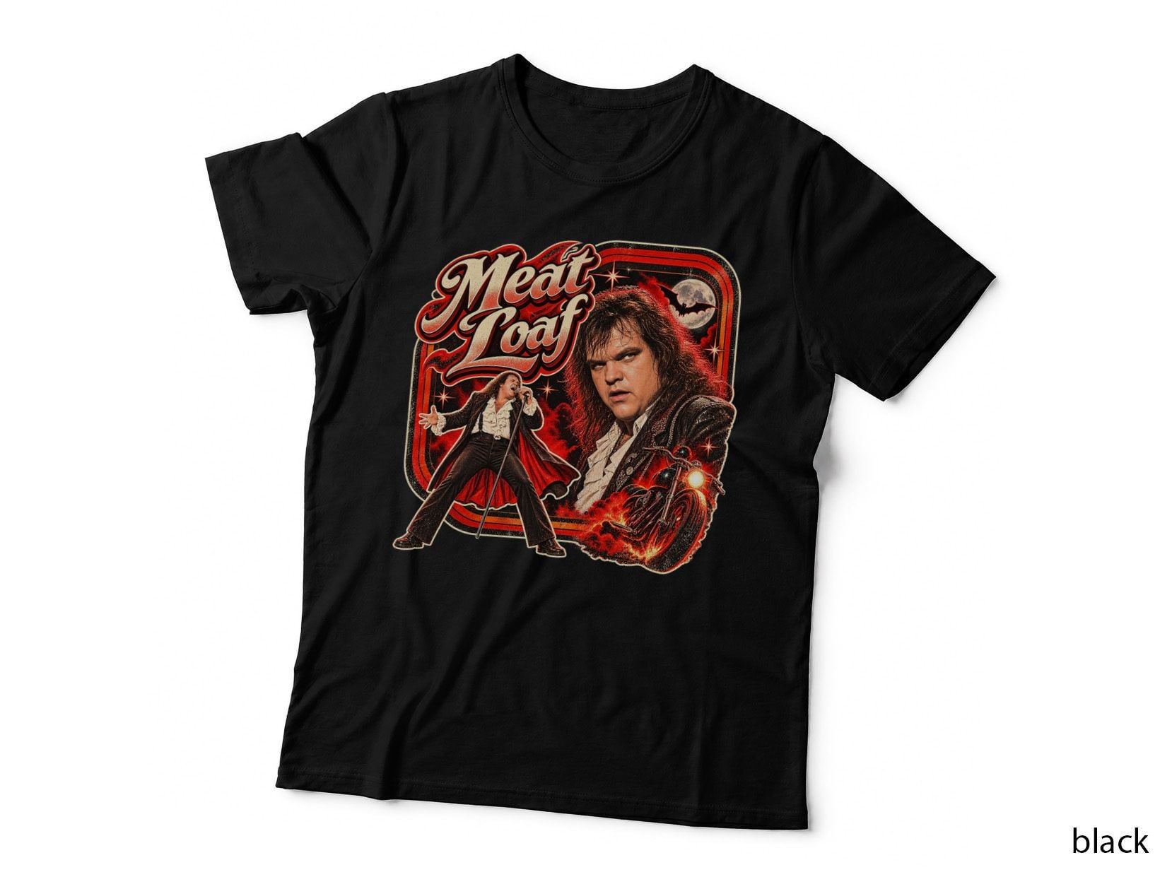 Meat Loaf Rock Vintage Band T-Shirt, Gothic Rock Concert Music Hoodie