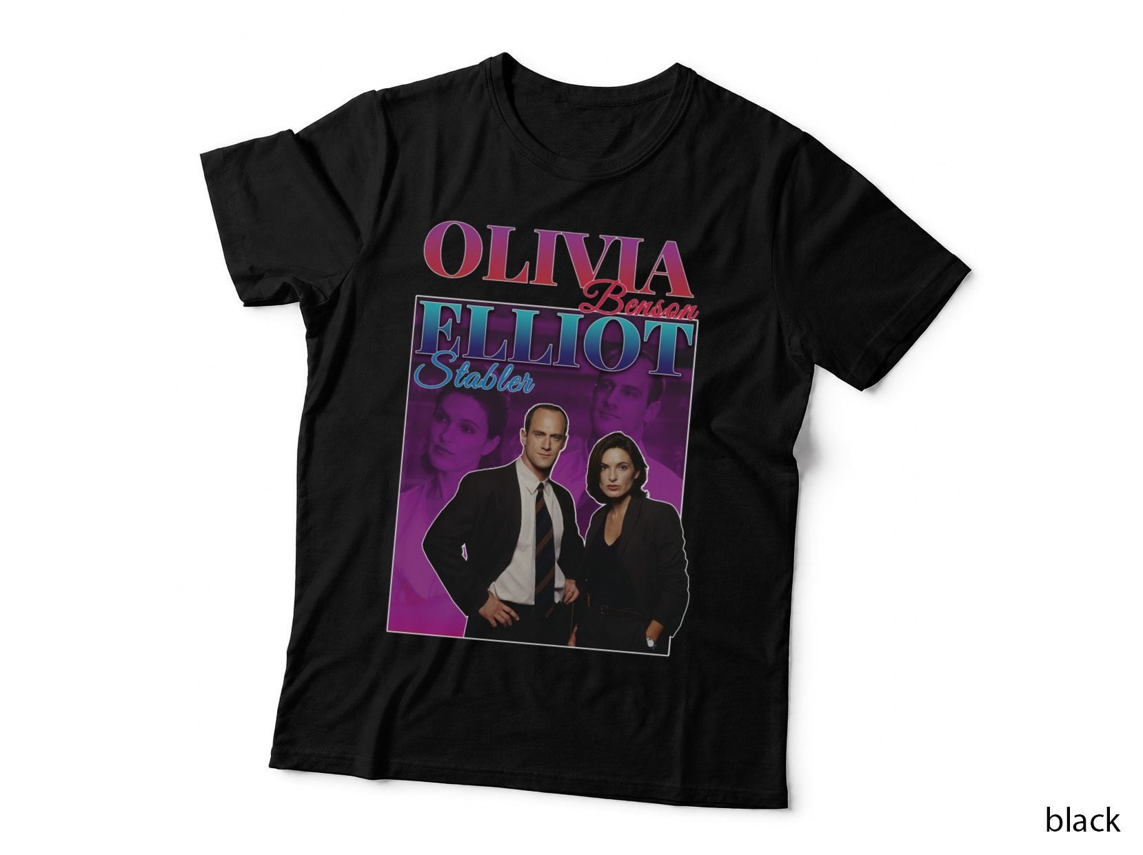 Olivia Benson Elliot Stabler T-Shirt, 90s Vintage Cop TV Show Hoodie
