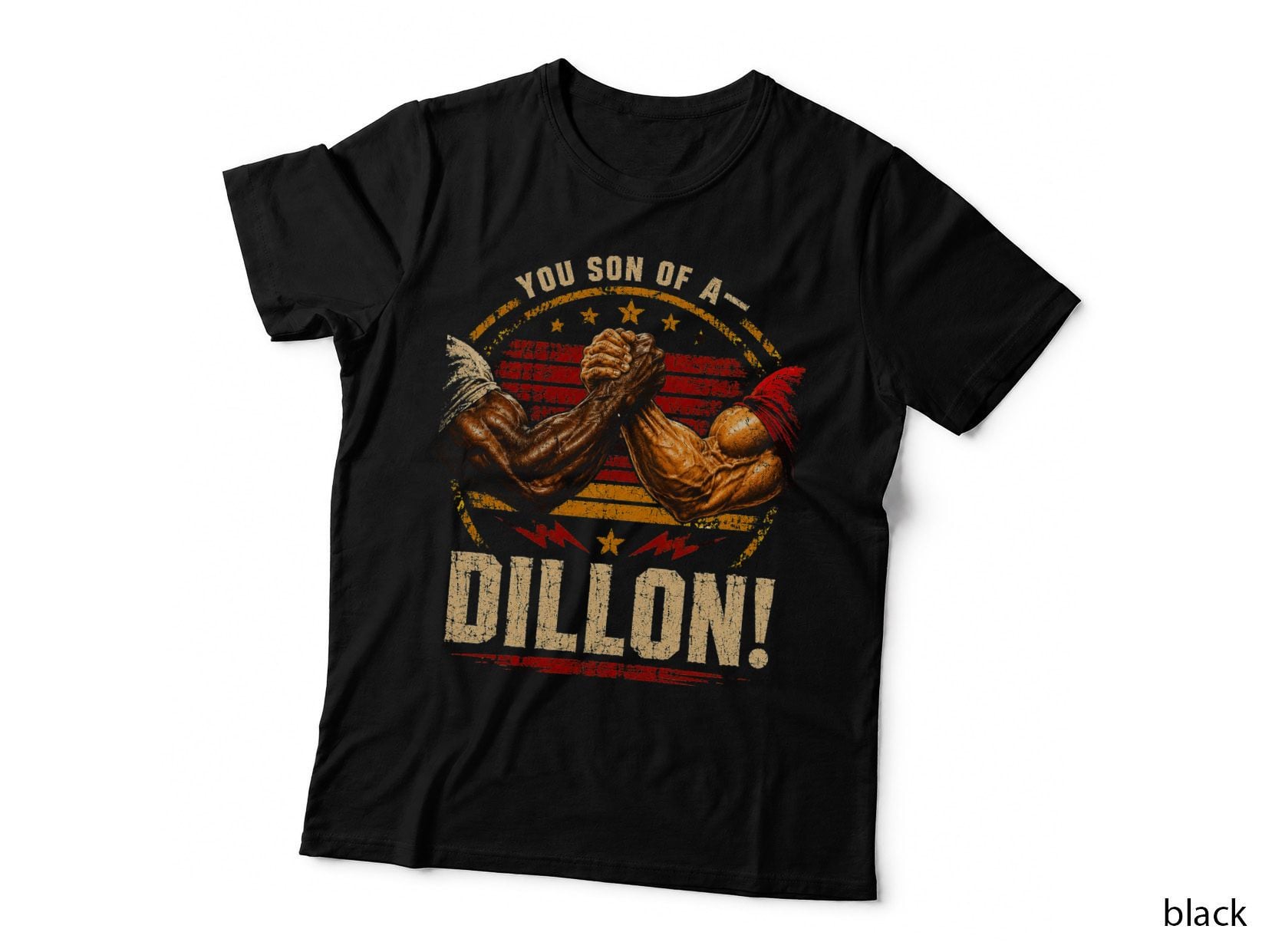Predator Dillon Handshake T-Shirt, 80s Arnold Action Movie Halftone Hoodie