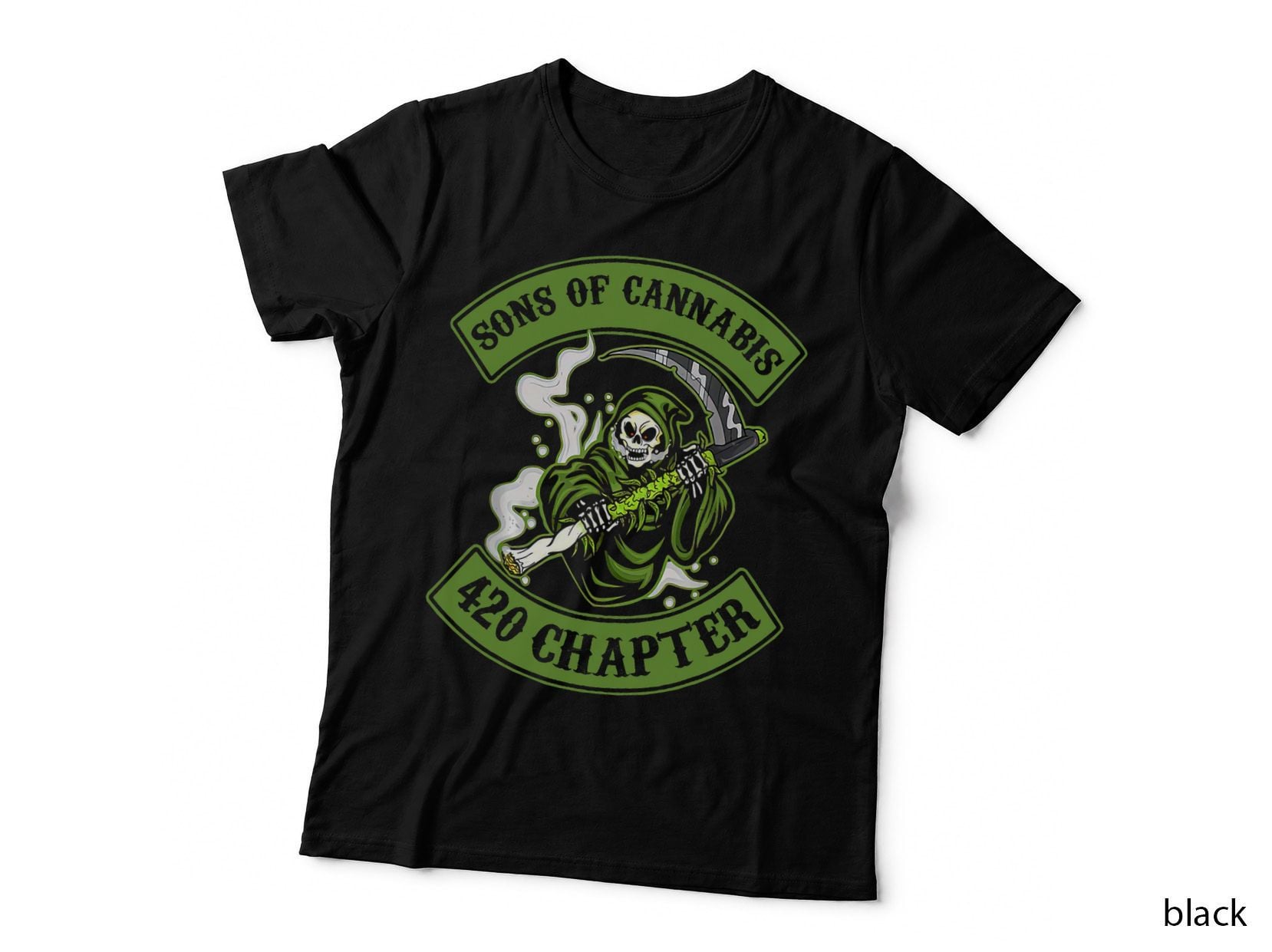 Sons Of Cannabis 420 Chapter T-Shirt, Funny Weed Stoner Biker Hoodie
