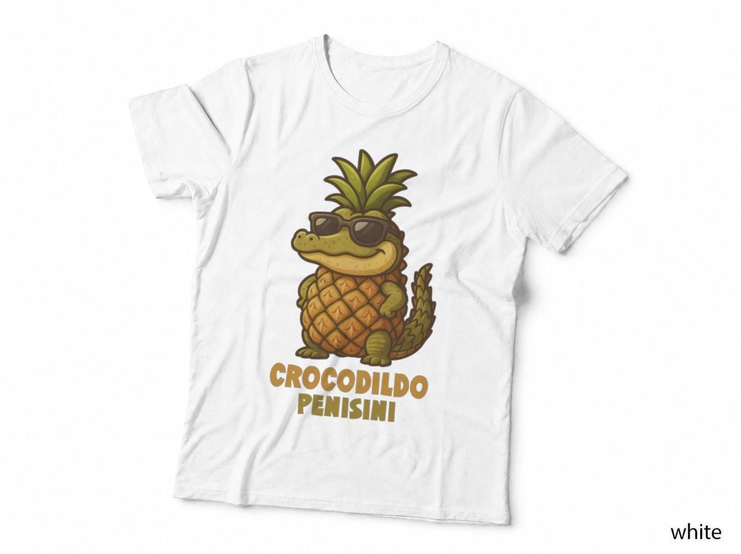 Crocodildo Penisini Italian Brainrot T-Shirt, Crocodile Pineapple Meme Gifts