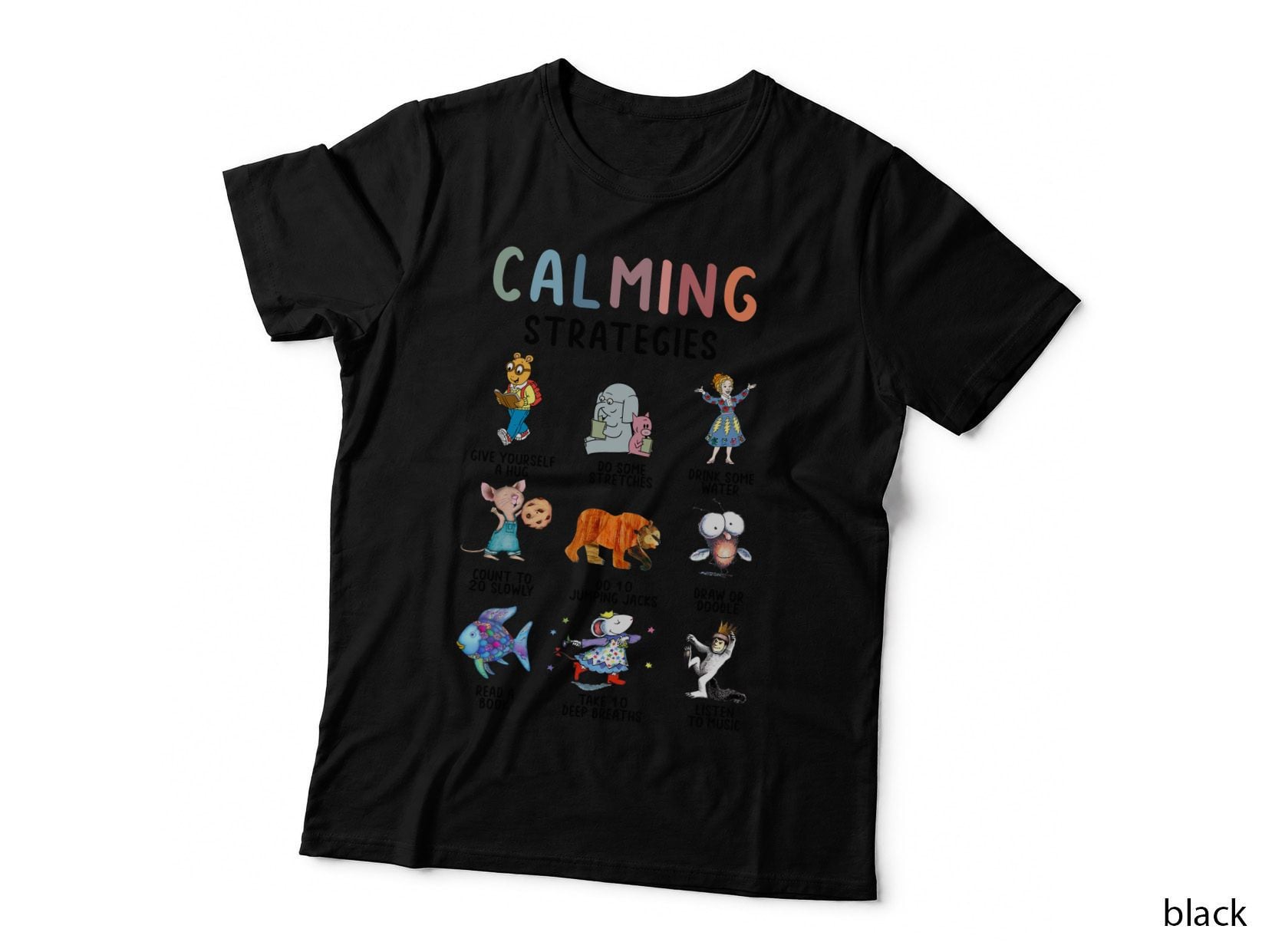 I Still Read Childrens Book Tee, Cute Calming Strategies, Teacher T-Shirt