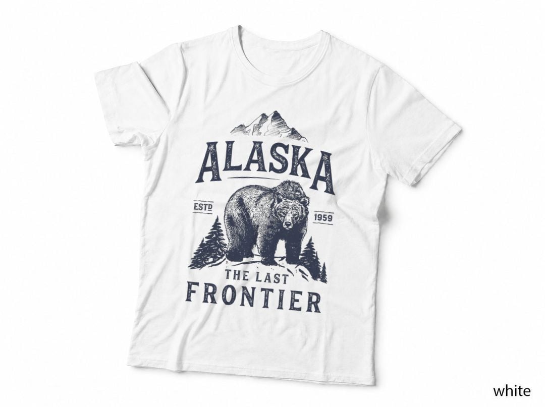 Alaska T The Last Frontier Bear Home Men Women Gifts T-Shirt
