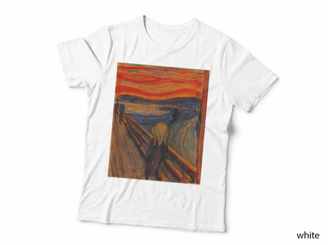 Famous Art The Scream By Munch Artist Painting T-Shirt