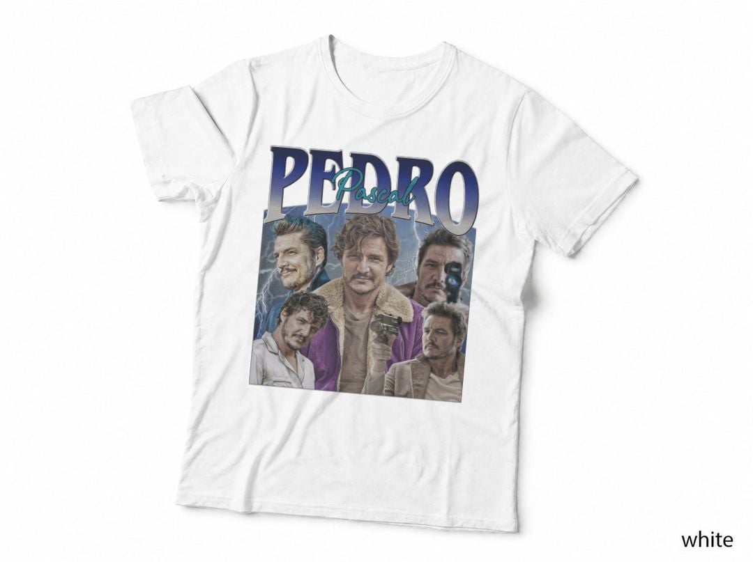 Pedro Pascal Homage T-Shirt, Retro 80s Sci-Fi Horror, Movie Fan Gift