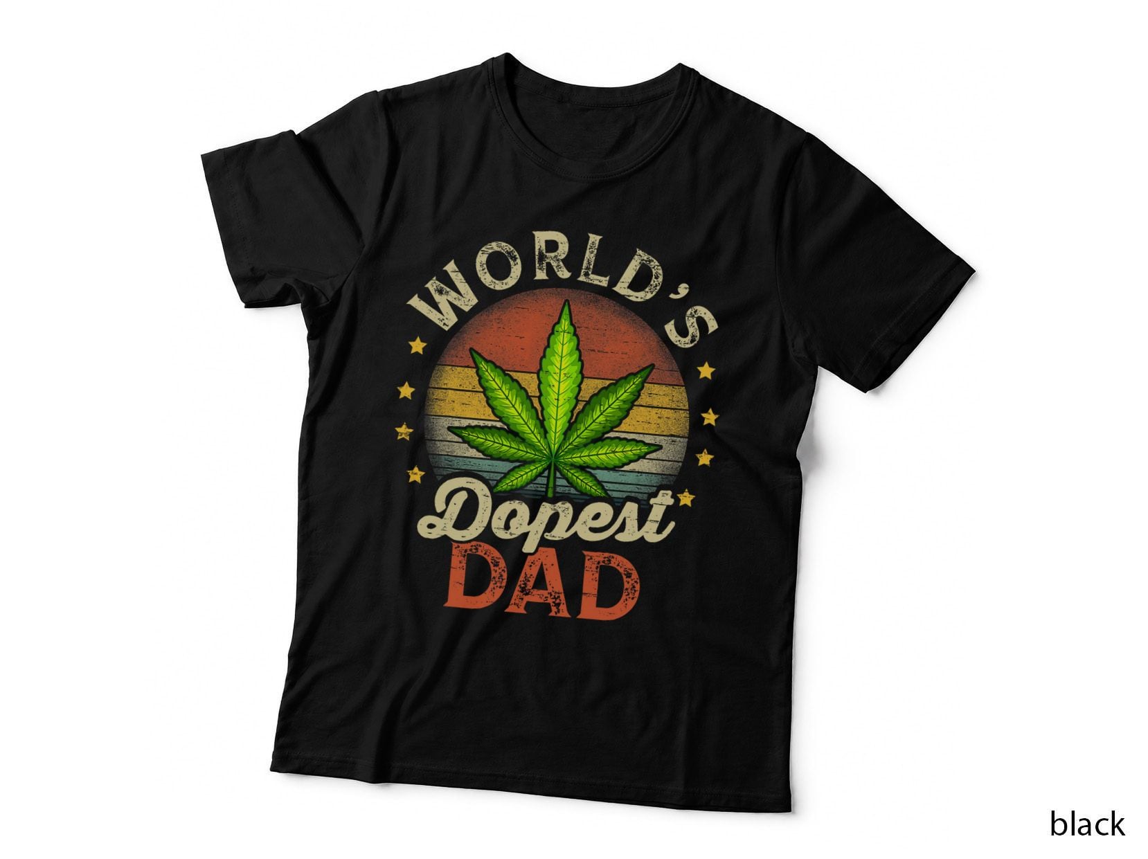 World's Dopest Dad 420 Weed T-Shirt, Vintage Weed Dad, Funny Father's Day