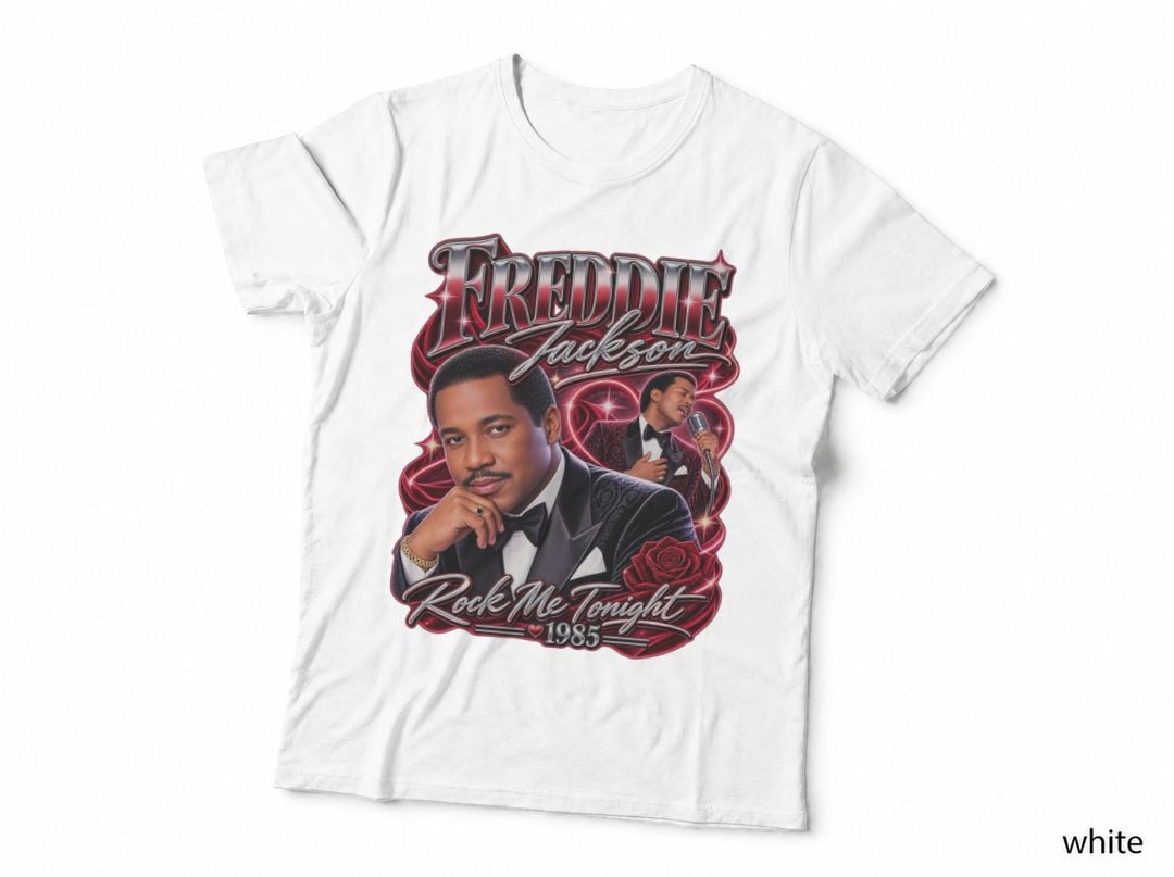 Freddie Jackson Rock Me Tonight 1985 R&B Soul Singer Music T-Shirt Hoodie