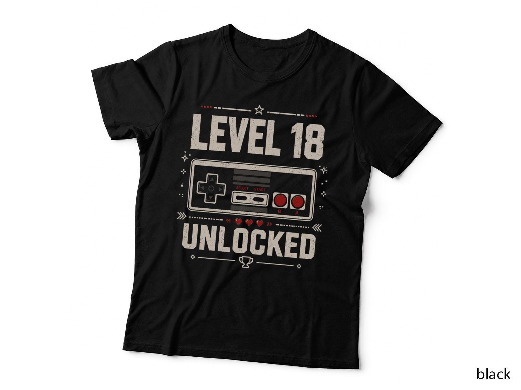 Level 18 Unlocked 18th Birthday Gamer Video Game T-Shirt Hoodie Born 2008 Son