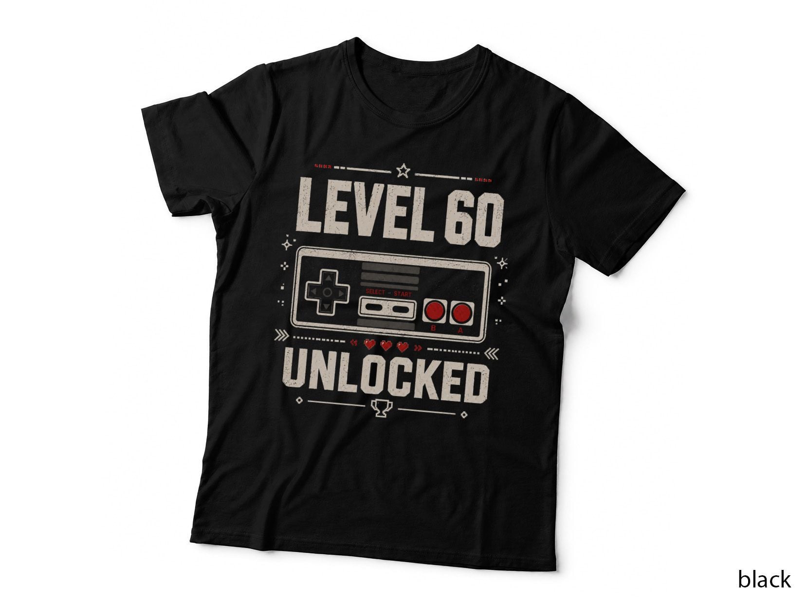 Level 60 Unlocked 60th Birthday Gamer Video Game T-Shirt Hoodie Born 1966 Dad