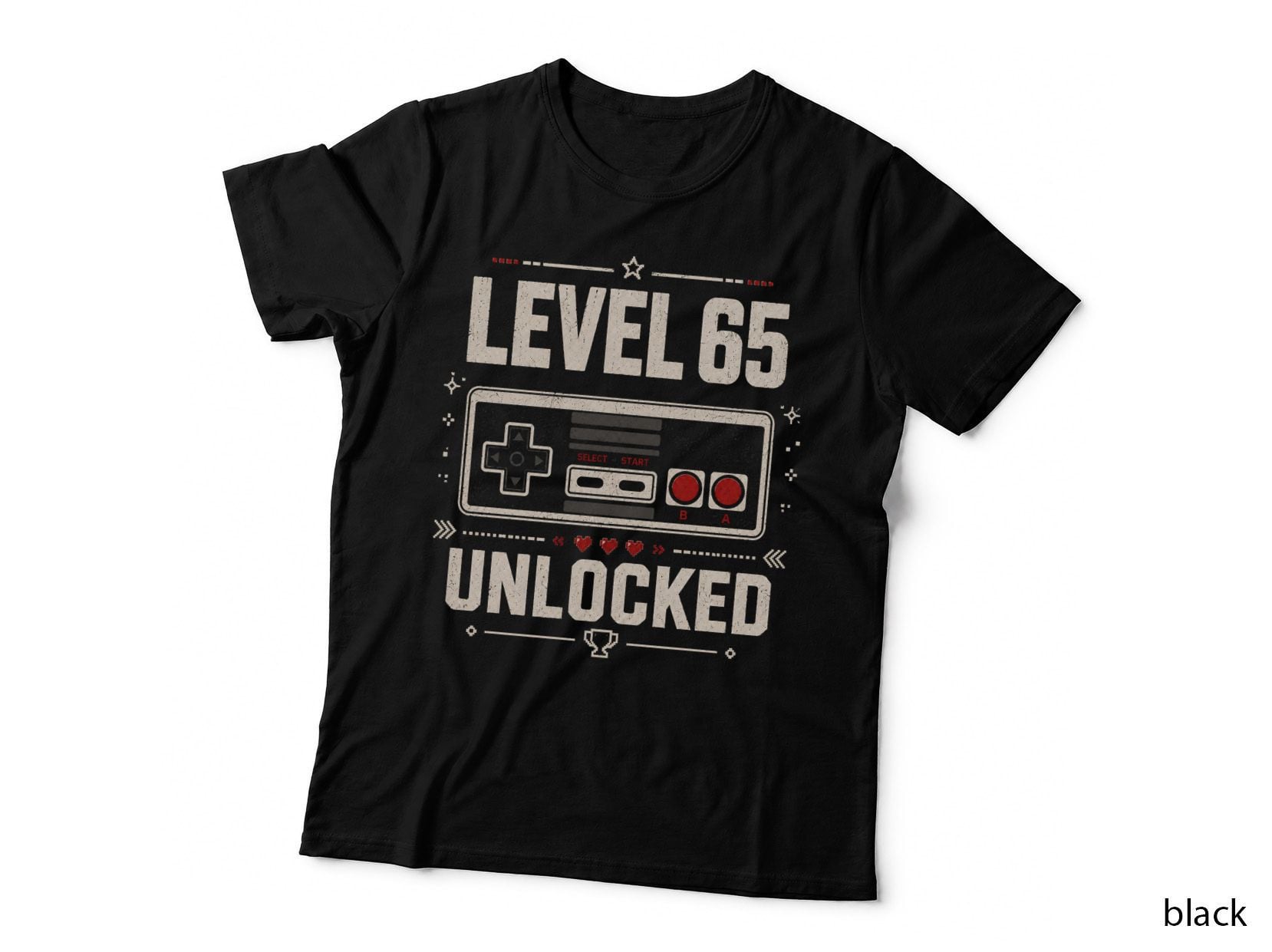 Level 65 Unlocked 65th Birthday Gamer Video Game T-Shirt Hoodie Born 1961 Dad