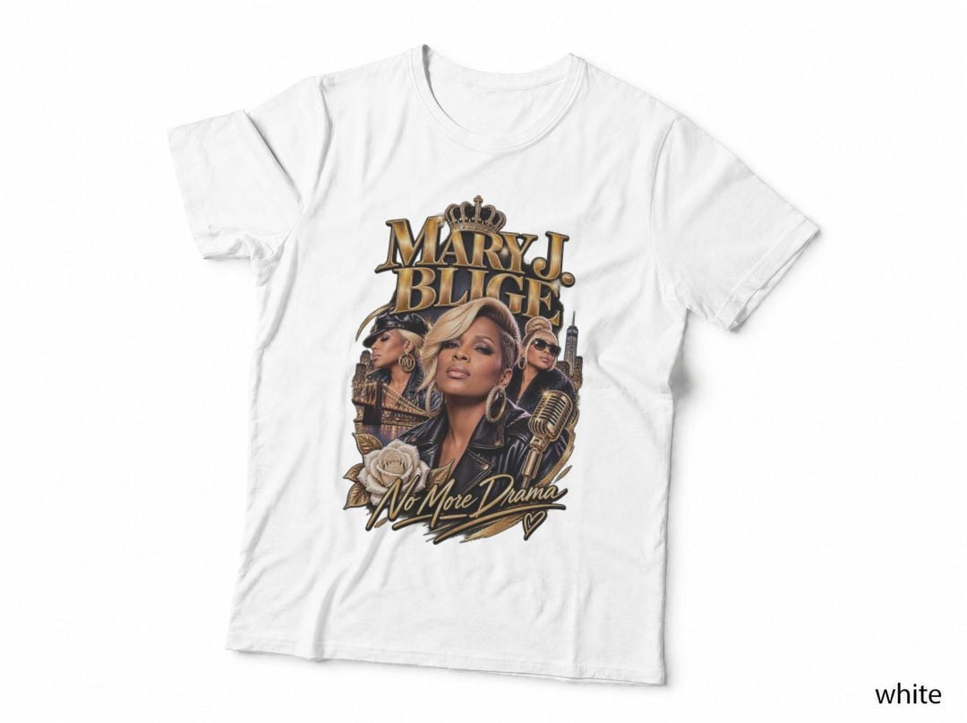 Mary J Blige No More Drama R&B Hip Hop Soul Music Concert T-Shirt Hoodie