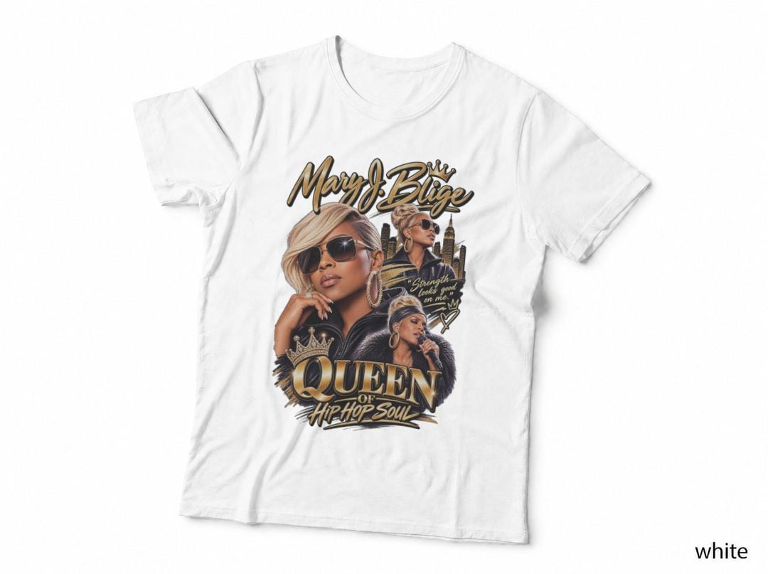 Mary J Blige Queen Of Hip Hop Soul 90s R&B Music Tour T-Shirt Hoodie Vintage
