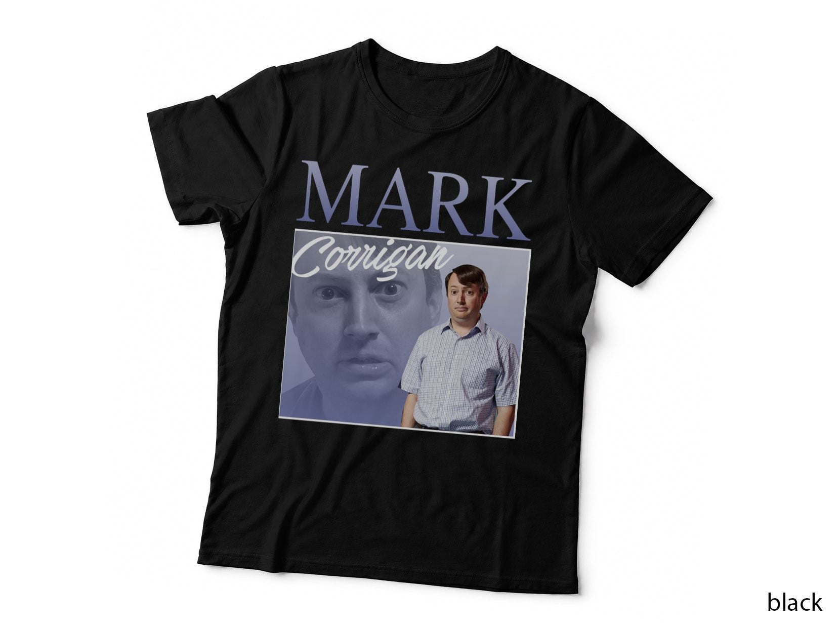 Mark Corrigan Homage T-Shirt, Retro Graphic Gift, Nostalgic Fan Art